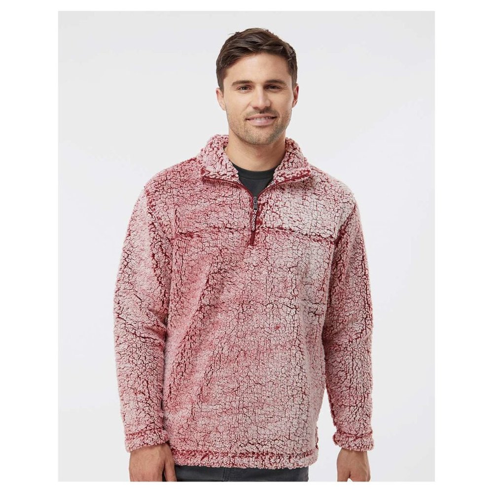 Boxercraft Unisex herpa QuarterZip Pullover - Q10 - Snowy Garnet